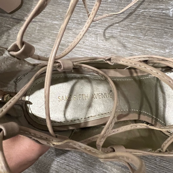 Lace-Up Saks Fifth Avenue Heels - Picture 4 of 5